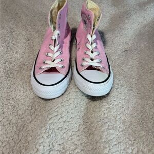 Converse Pink Canvas High-Tops